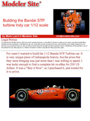 Bandai STP turbine Indy car 1/12 scale