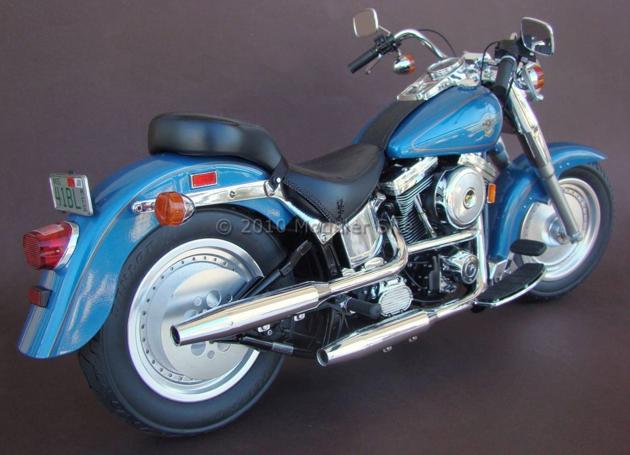 Harley Davidson Flstf Fat Boy Tamiya 16029 1 6 Scale 1 6 Scale Motorcycles Modeler Site