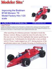 Improving the Brabham BT48 Monaco 79 Model Factory Hiro 1/20 scale - 1/20  Scale Formula One - Modeler Site
