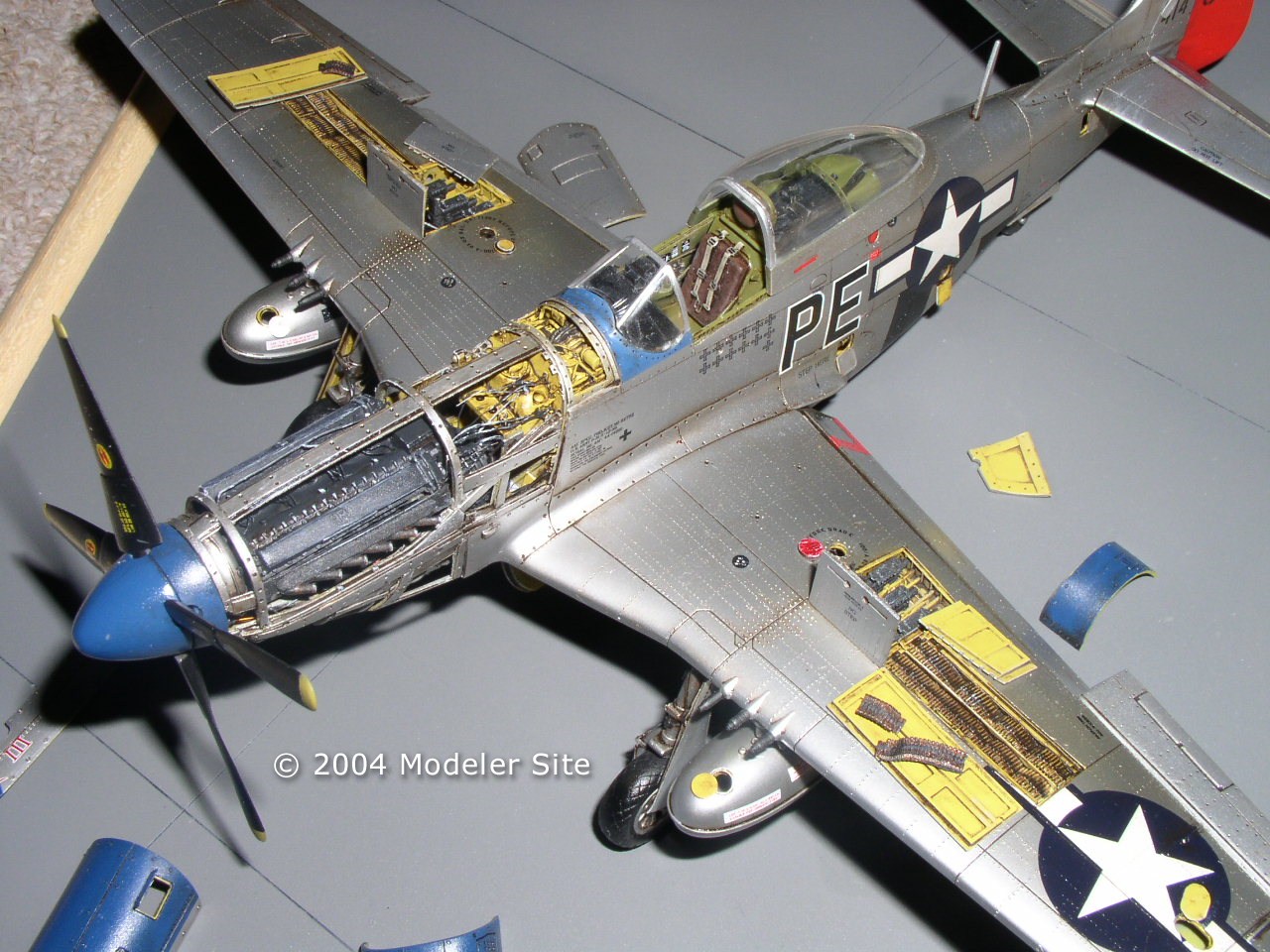 1:48 Scale Tamiya North American P-51D Mustang Plane Model Kit